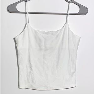 SHEIN White Spaghetti Strap Tank Top